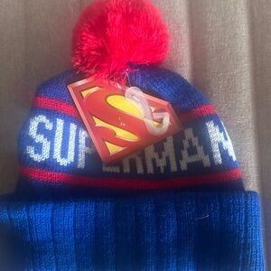 DC Comics Superman Beanie - Blue and Red